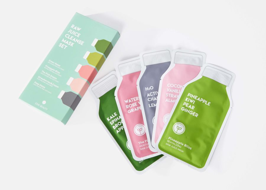 Full View of ESW Beauty 5-Pack Face Masks image number 0
